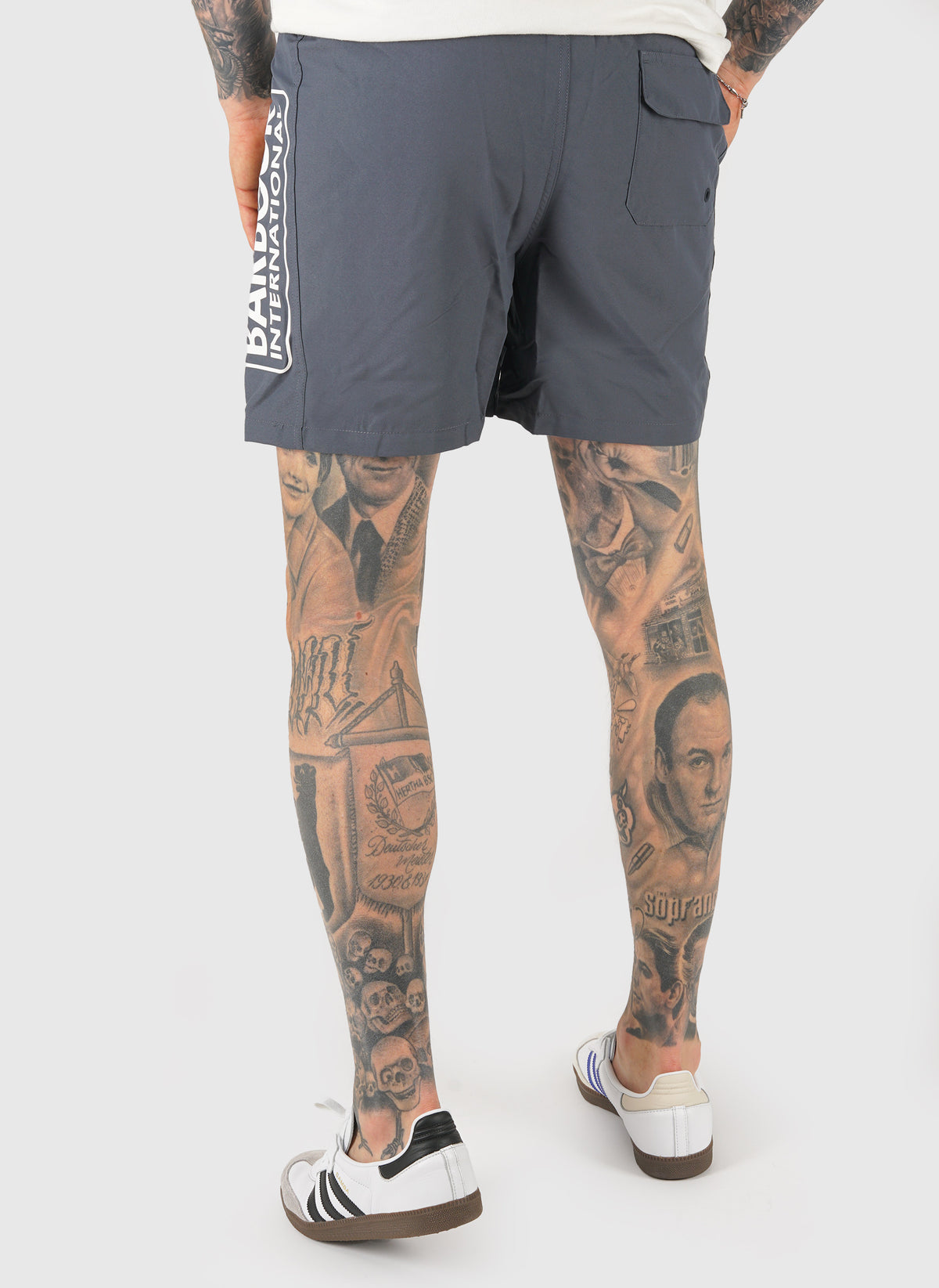 Large Logo Swim Shorts - Grey