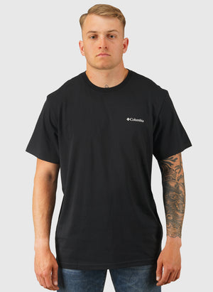 CSC Outdoor Back Graphic T-Shirt - Black Shining