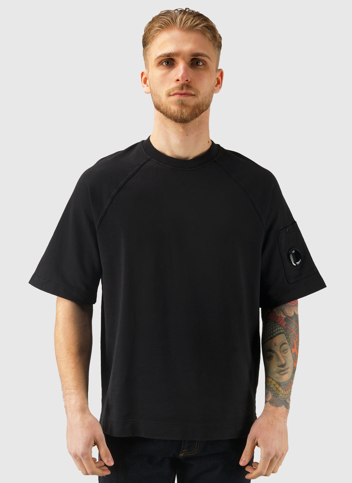 Light Fleece T-Shirt - Black