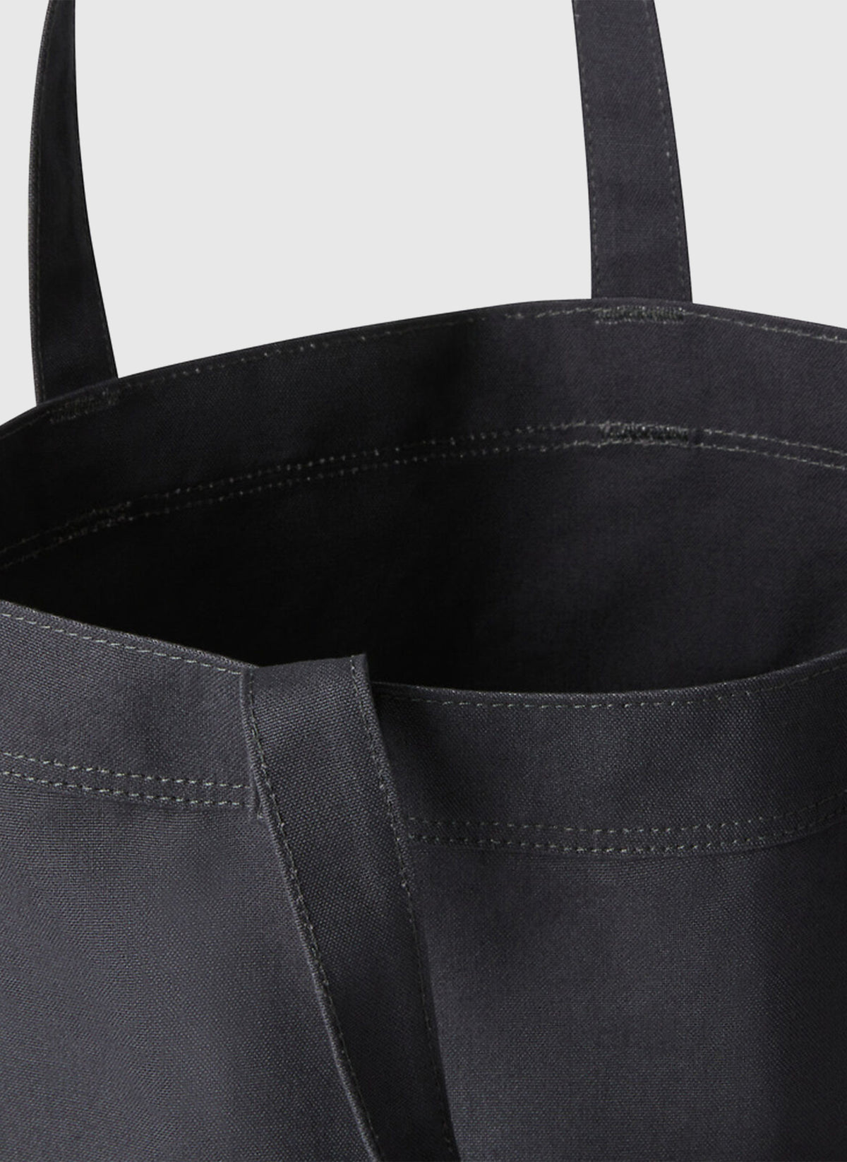 Cotton Tote Bag - Asphalt Grey/TNF White