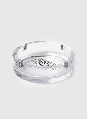 Cloud Script Ashtray - White