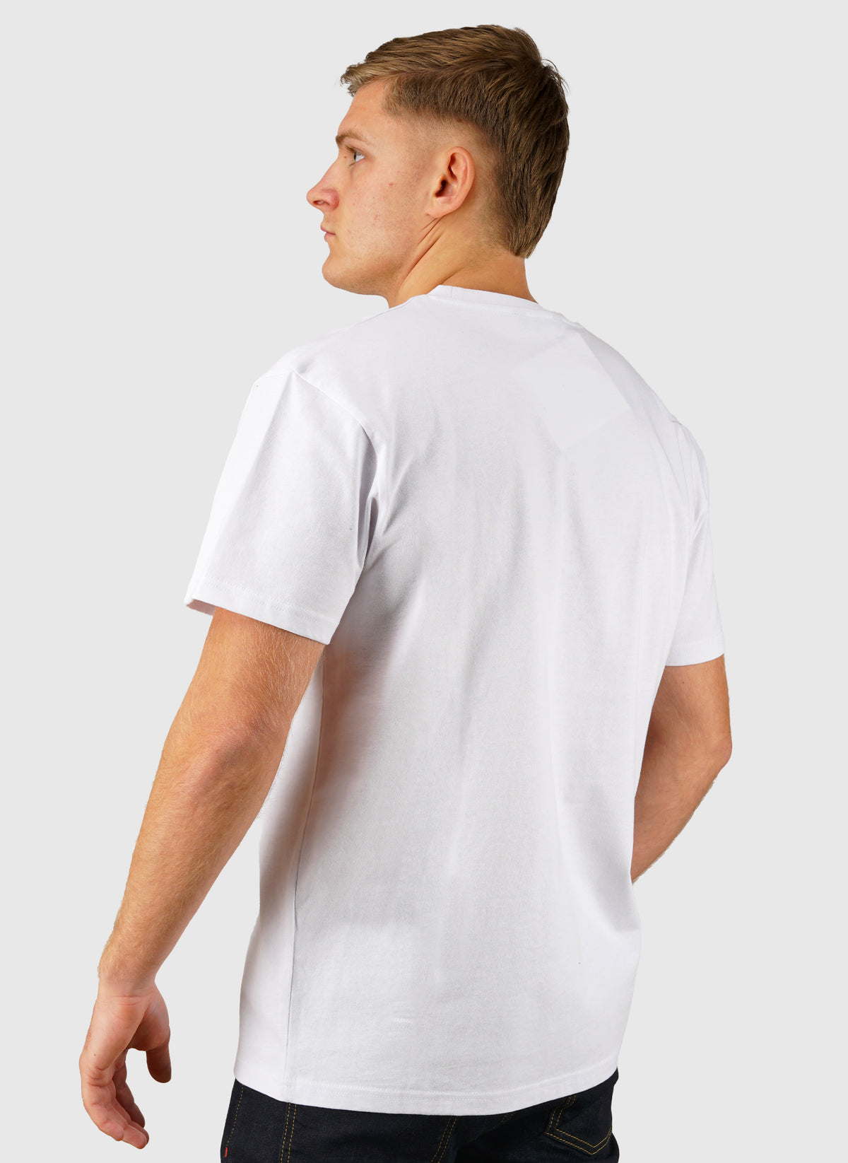 Classic Label Pocket Print T-Shirt - White