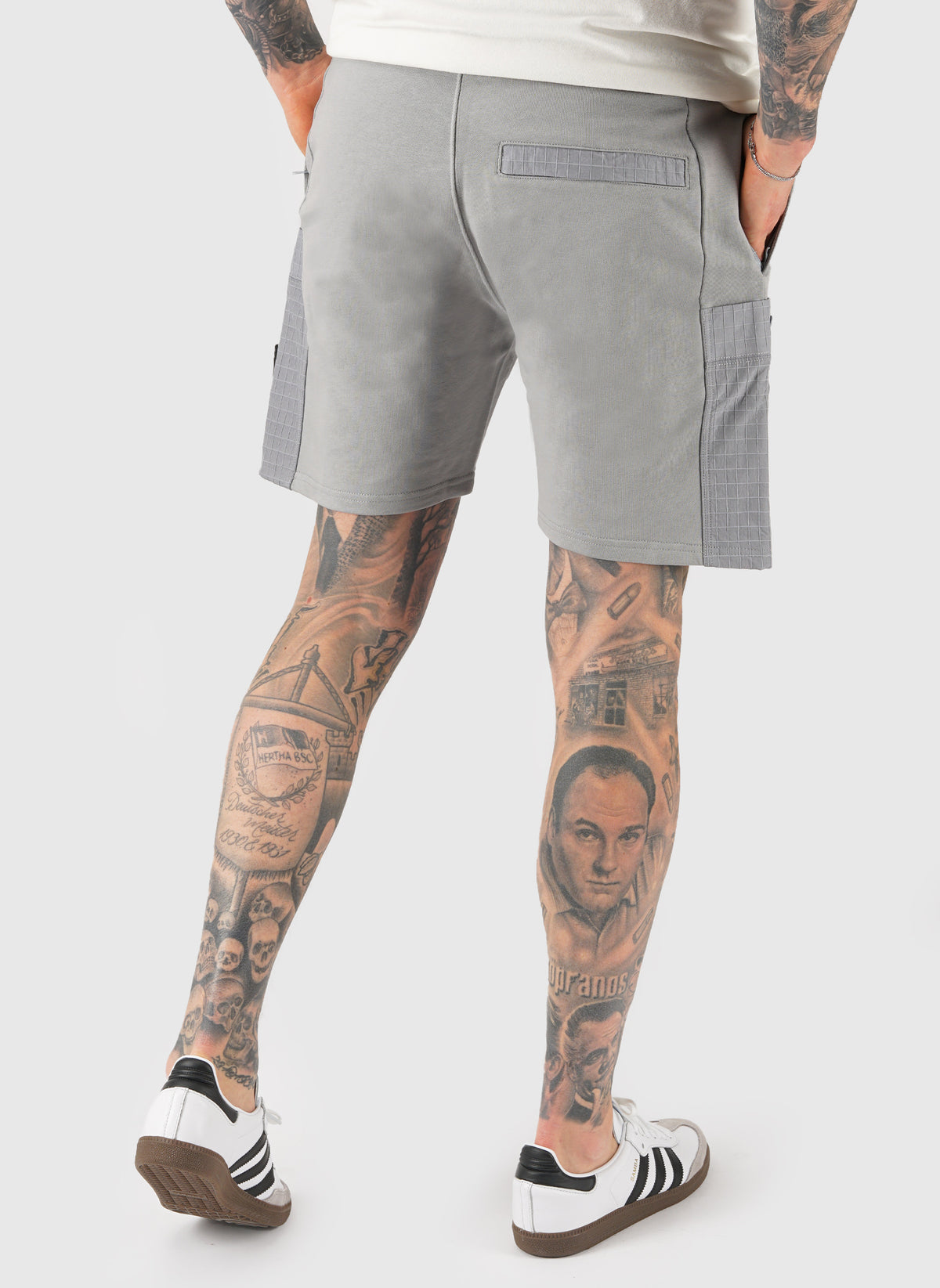 Chiyoda Ripstop Pocket Shorts - Grey
