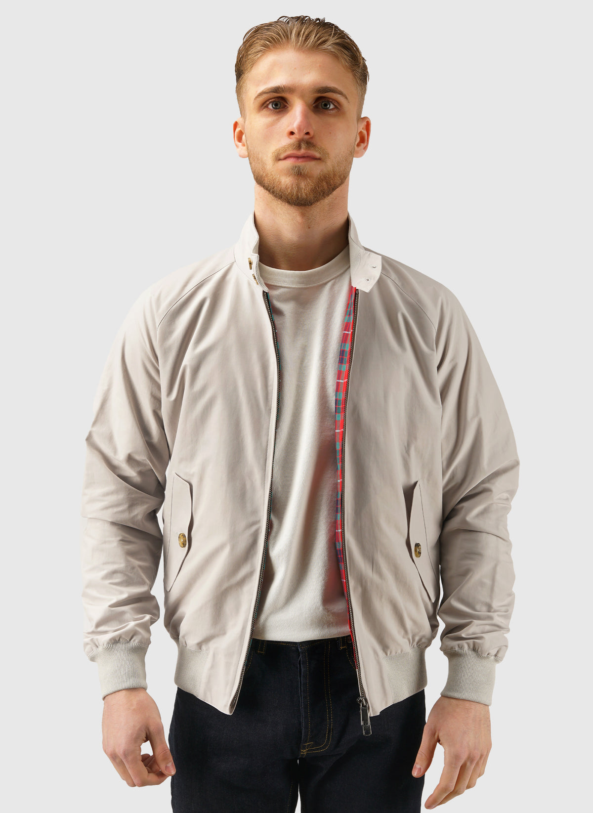 G9 Classic Harrington Jacket - Mist
