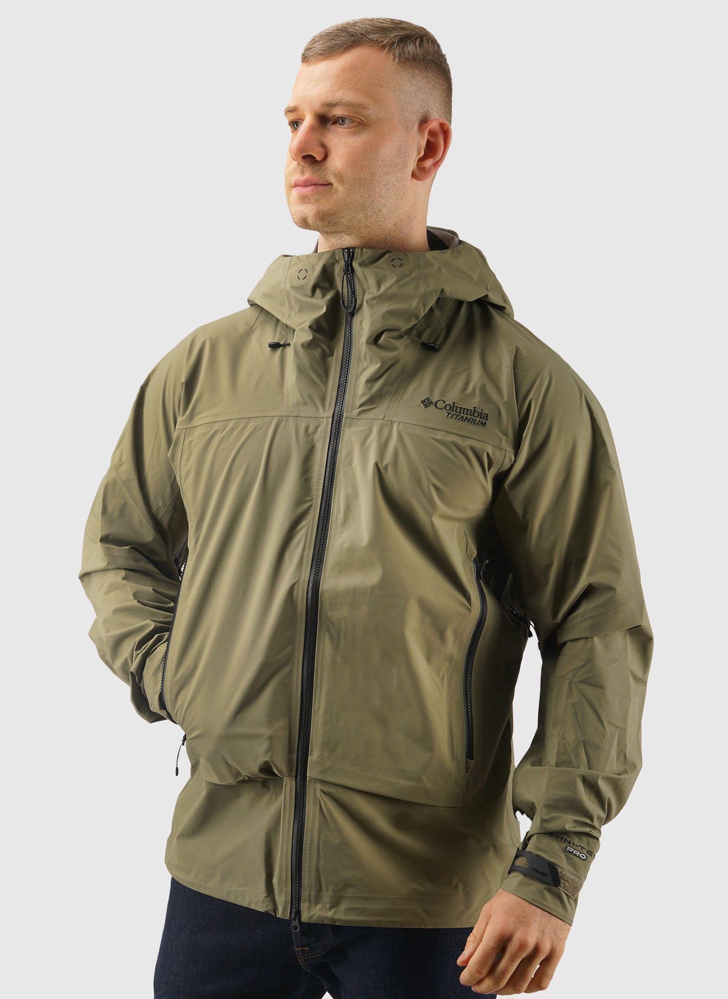 Saudan Pro 3L Shell Jacket - Stone Green