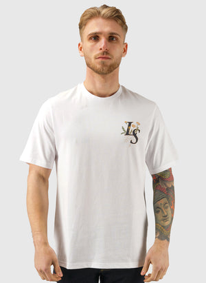 Dandelion Script Graphic T-Shirt - White