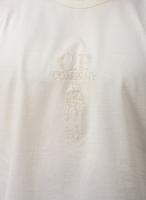 Mercerized 30/2 Twistet Sailor T-Shirt - Gauze White