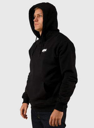 Classic Label Pocket Print DS Hoodie - Black