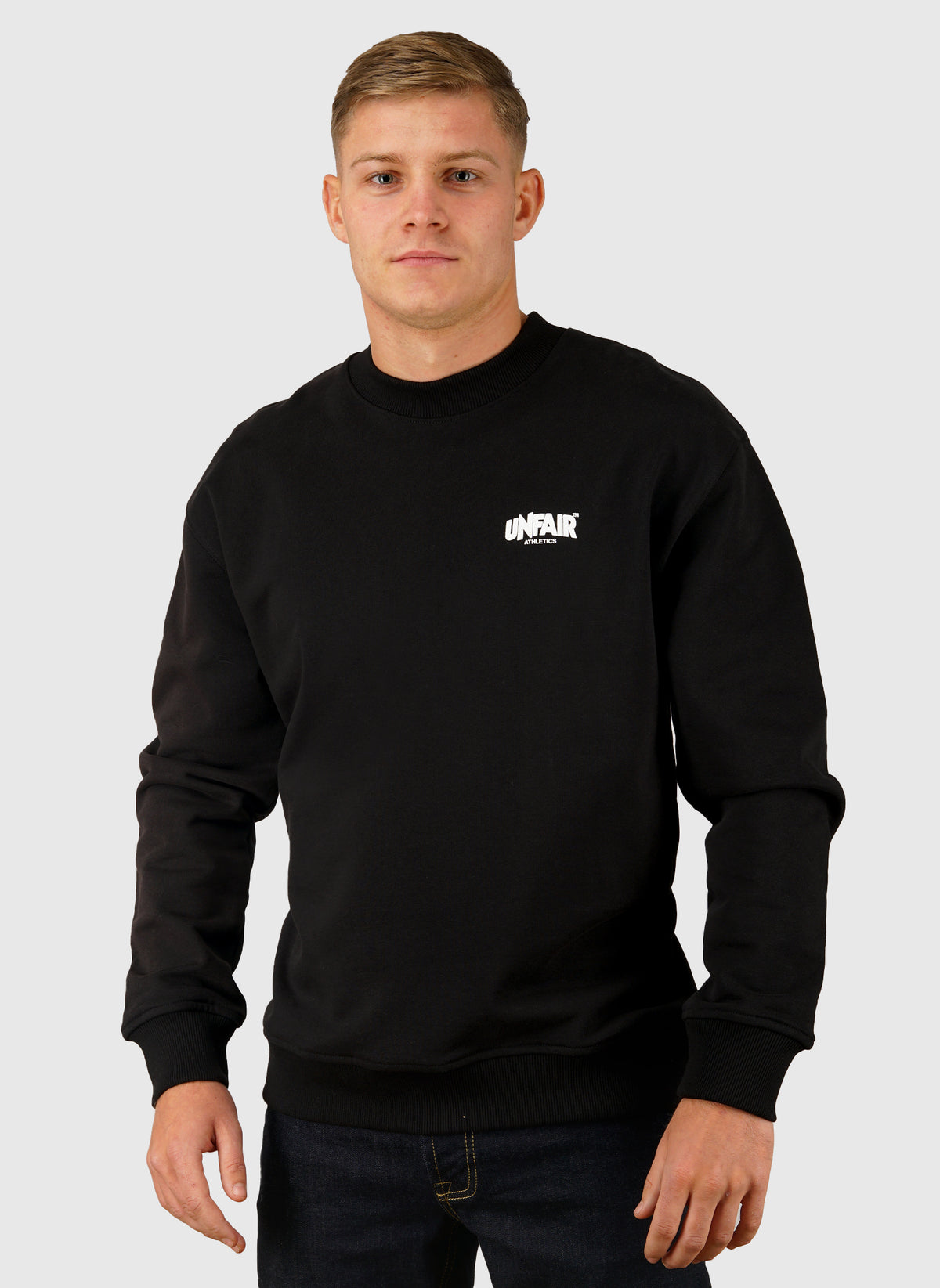 Classic Label Pocket Print DS Crewneck - Black