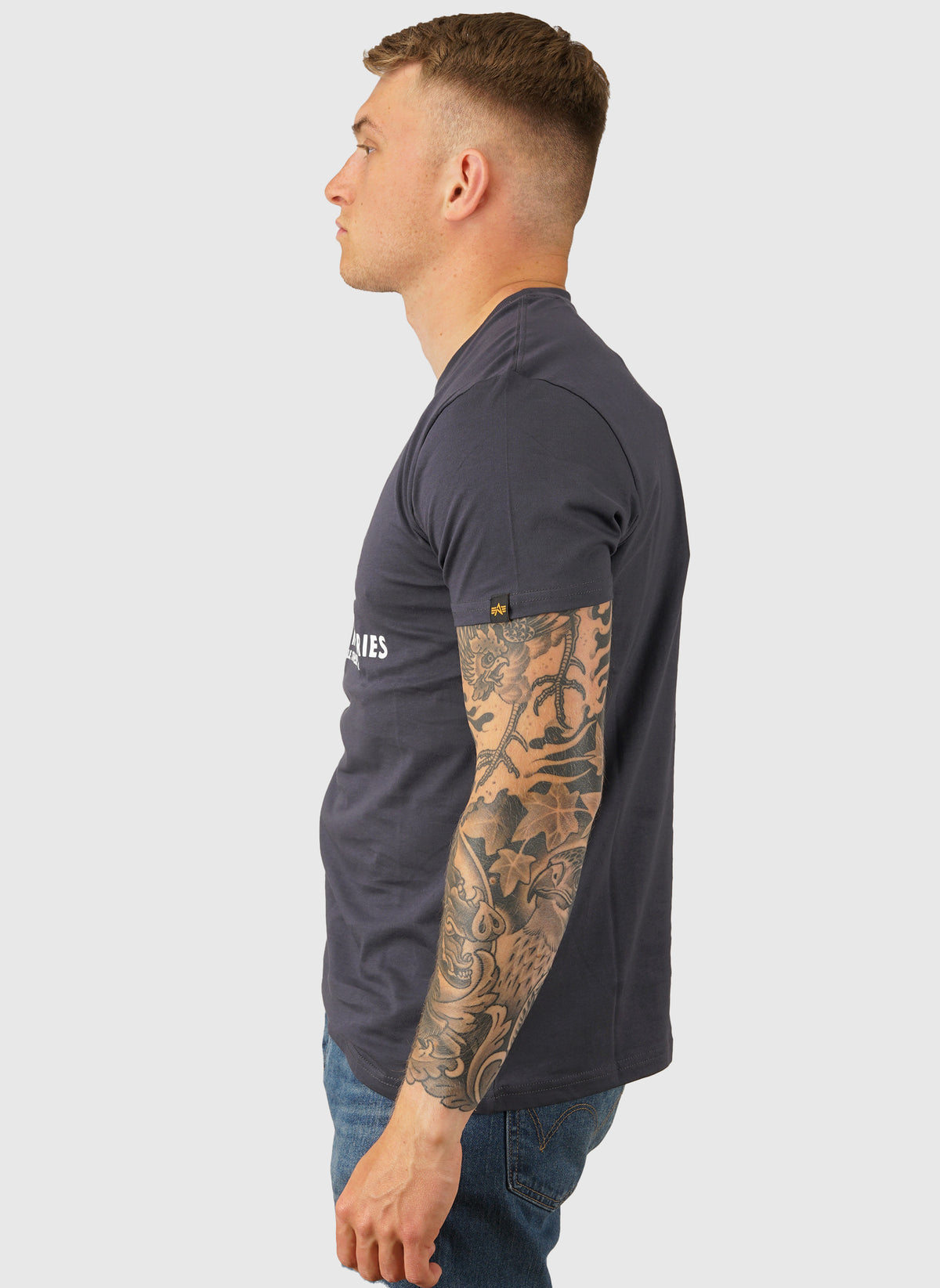 Basic Big Logo T-Shirt -Navy