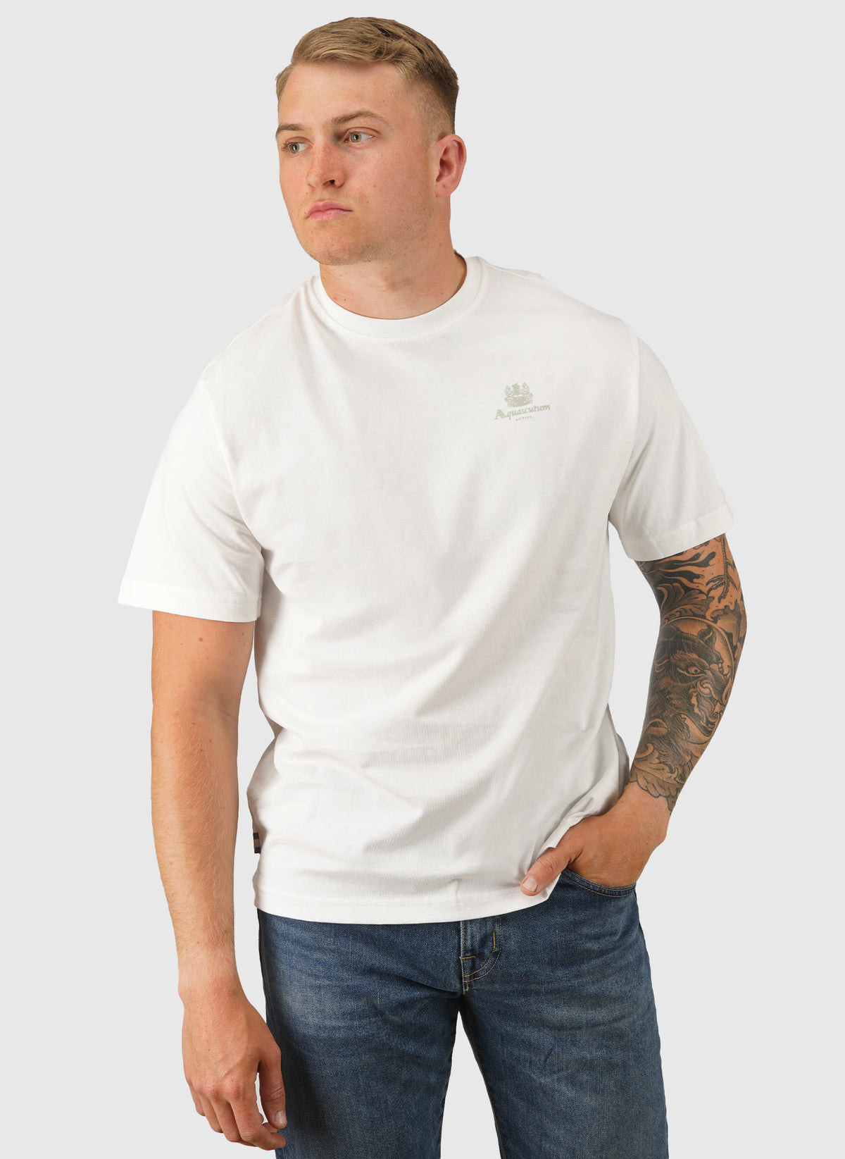 Small Logo T-Shirt - Old White