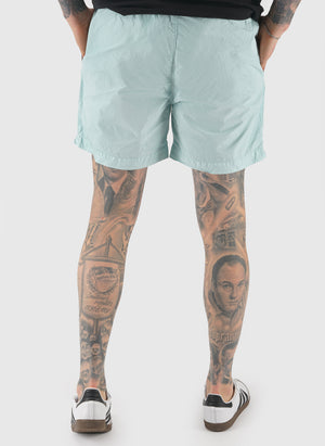 Flat Nylon Swim Short - Misty Blue