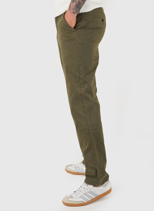 Norwood Regular Twill Chino - Olive Green