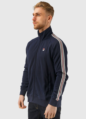 Biella Pique Trackjacket - Black Iris