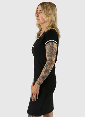 Classic Label Womens Jersey Dress - Black