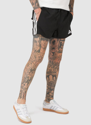 3-Stripes 3-Inch Swim Shorts - Black/White