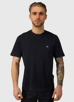 Logo Badge Jersey T-Shirt - Black