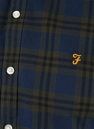 Brewer Check Slim Fit Hemd - Evergreen