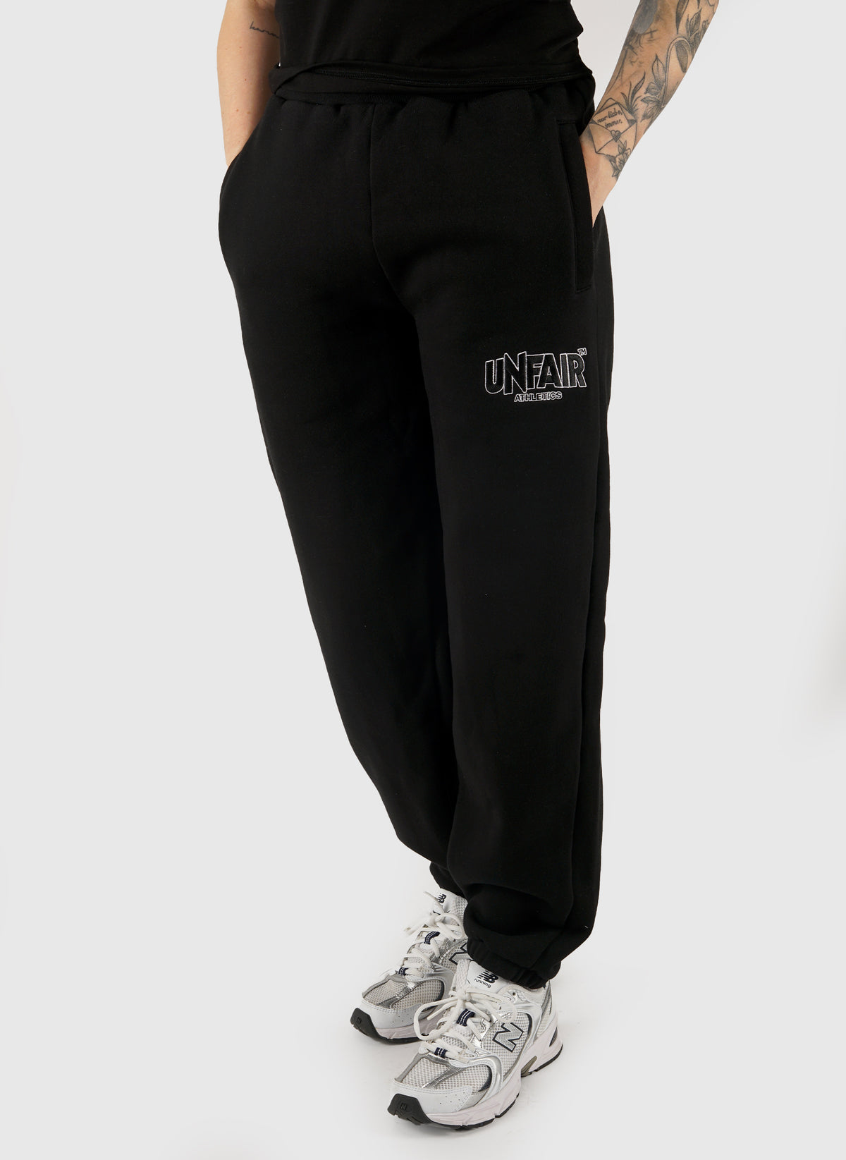 Classic Label Womens Sweatpants - Black