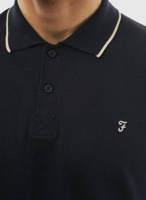 Seth Knitted Poloshirt - True Navy