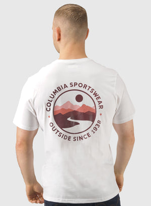 CSC Outdoor Back Graphic T-Shirt - White Scoped