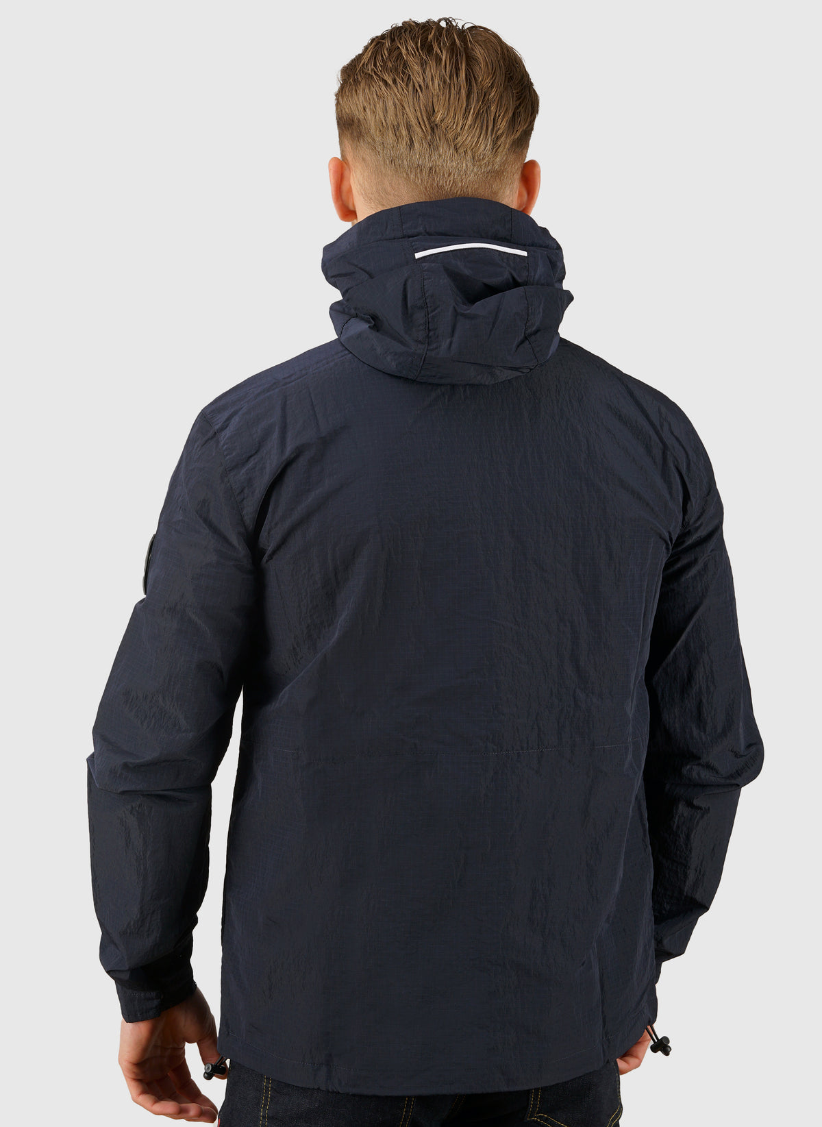 Sicuro Hooded Overshirt - Navy