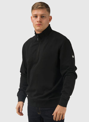 Kraviz 1/4 Zip Sweatshirt - Black