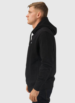 Ribbe Badge Hoodie - Black