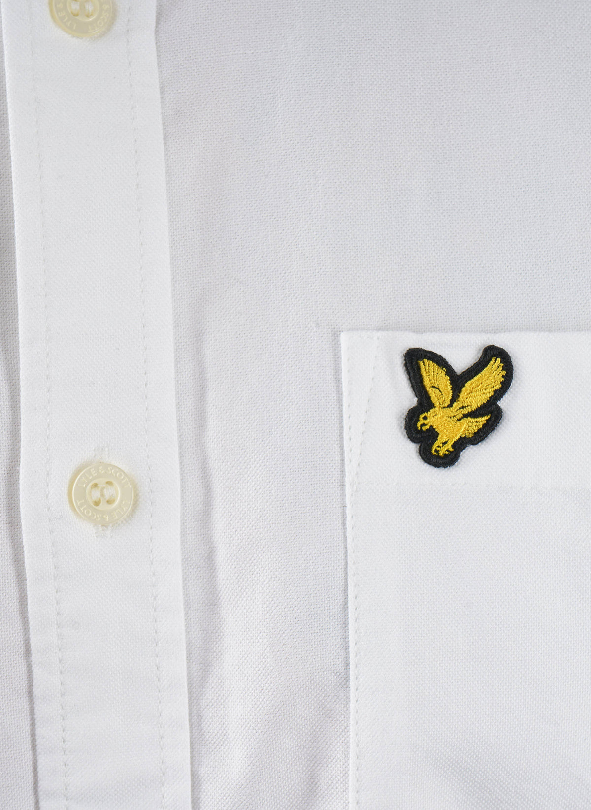 Plain Oxford Hemd - White
