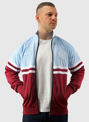 DMWU Tracktop - Burgundy/Skyblue