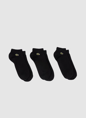 3er-Pack niedrige Socken - Black