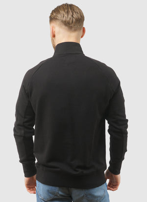 Half-Zip Fleece Lens Sweatshirt - Black