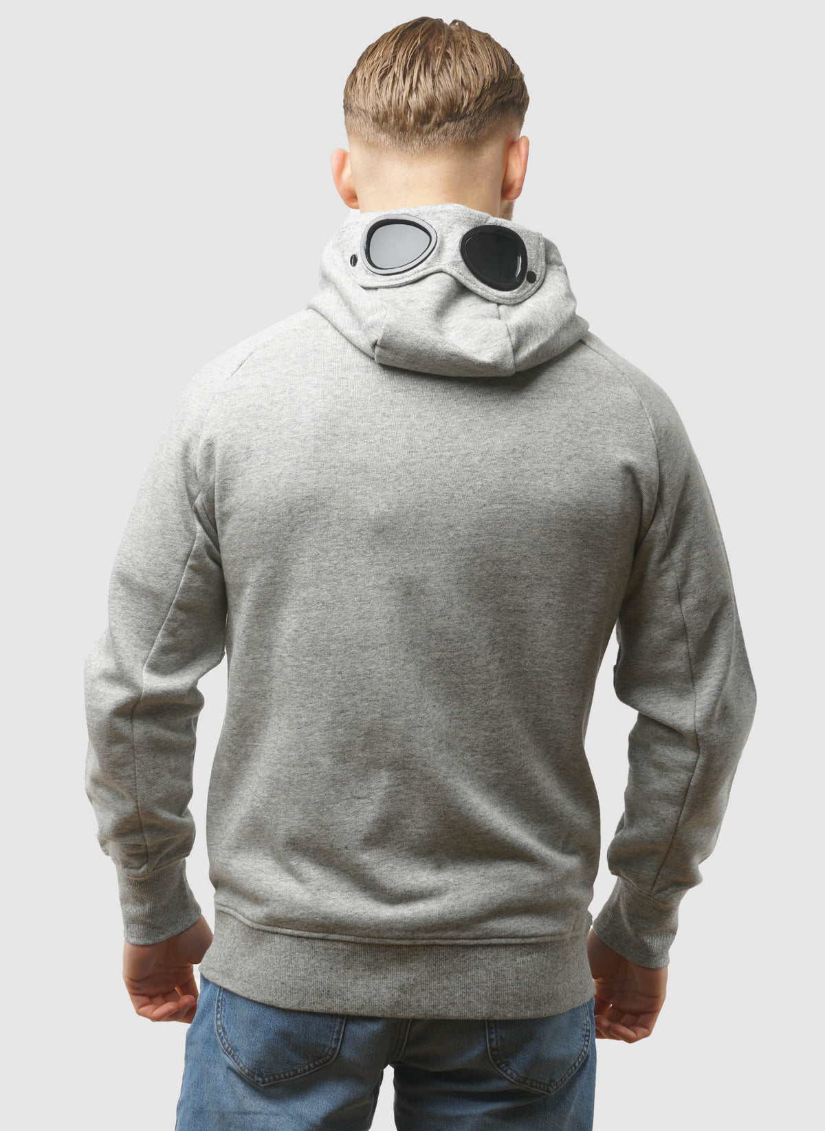 Goggle Sweatshirt Jacket  - Greystone Melange