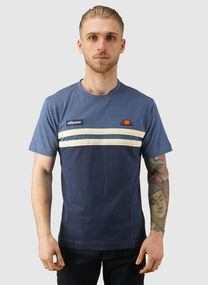 Venire T-Shirt - Navy/Light Yellow