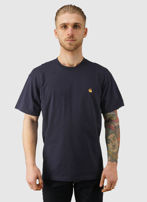 Chase T-Shirt - Dark Navy/Gold