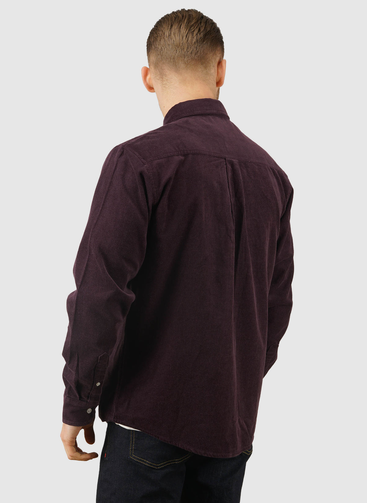 Madison Fine Cord Shirt - Cozy Purple/Wax