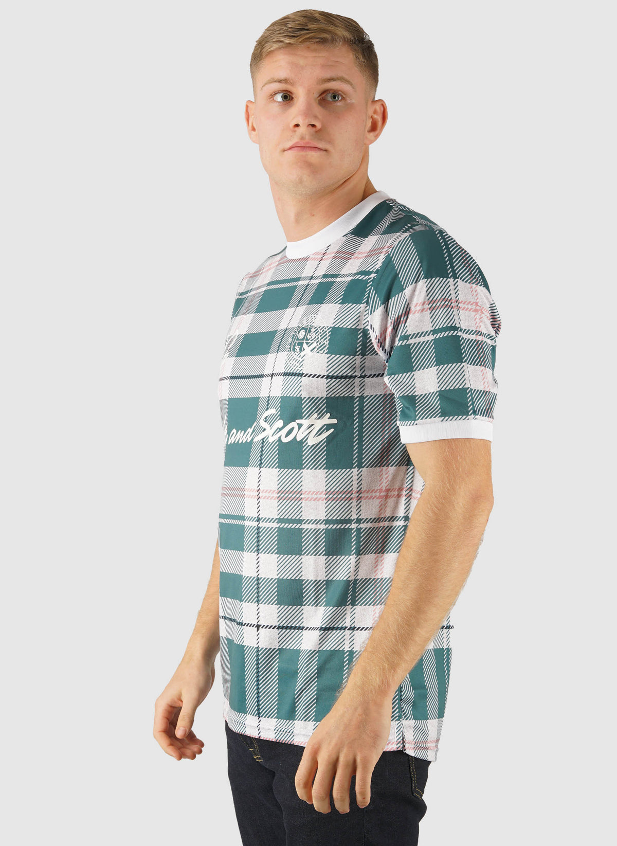 Tartan Football Shirt - Everglade