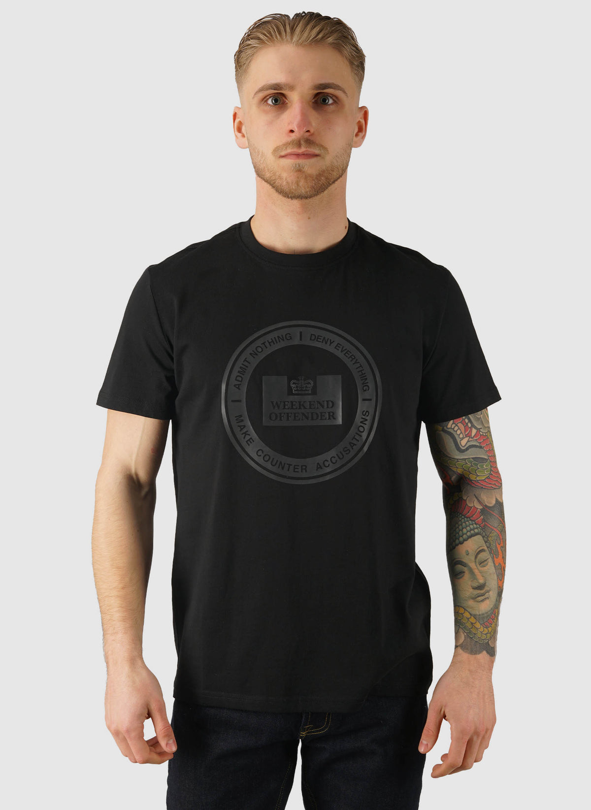 Deny Graphic T-Shirt - Black