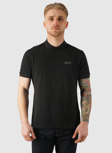 Essential Poloshirt - Black/Pewter