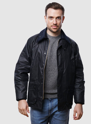 Bedale Wax Jacket - Navy-TSD - Jacken-2